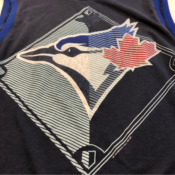 Toronto Blue Jays Tank No sleeve Tee Distressed Look Med - Picture 5 of 9